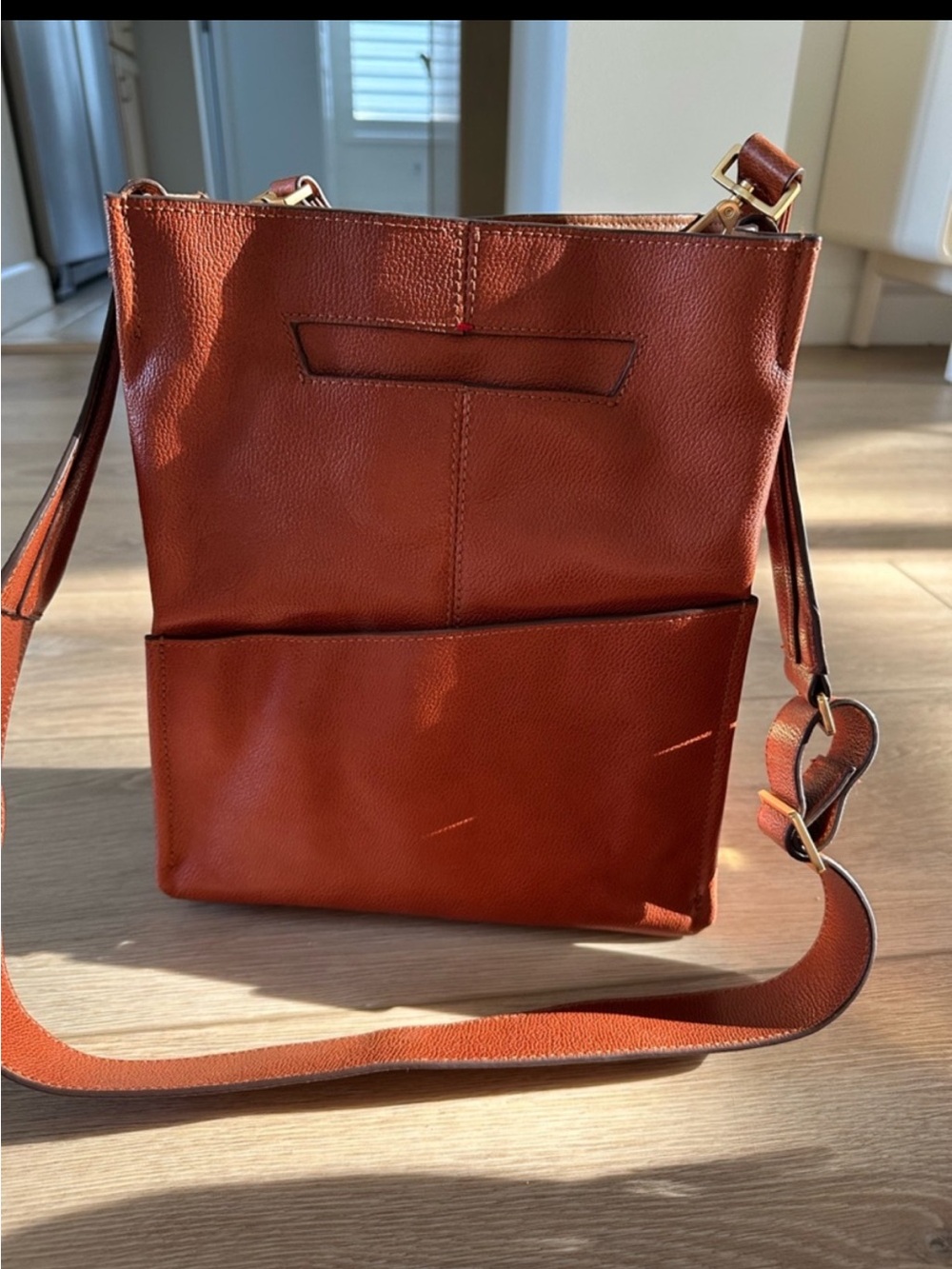 HAMMITT Davis Leather Manzanita Tan Bag - Picture 4 of 8